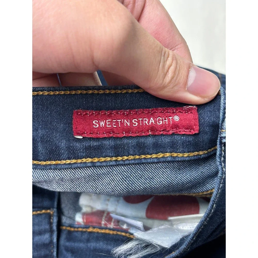 Lucky Brand Sweet Straight Dark Wash Ankle Jeans 4/27 W30 L29 Straight Leg Denim